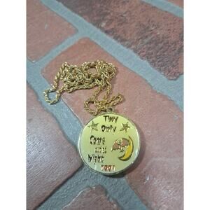 Fifty Funny Fellows 2001 Mardi Gras Doubloon Necklace Mobile Alabama